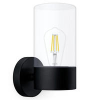 WAND- & DECKENLEUCHTE Flareon Schwarz - Transparent/Schwarz, Metall (6/27/6cm) - Philips