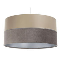 HÄNGELEUCHTE Beige 40/20 cm - Beige/Braun, Kunststoff (40/0.6/20cm) - ONZENO
