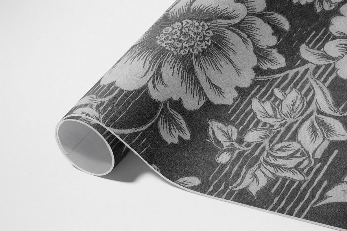 TEPPICH 140x210 cm Subtile Florale Akzente - Greige, Kunststoff (140/210cm) - Wallfluent