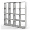 RAUMTEILER Karree Grau 138.5 x 142.5 cm - Grau, Holzwerkstoff (138.5/142.5/29cm) - Vicco