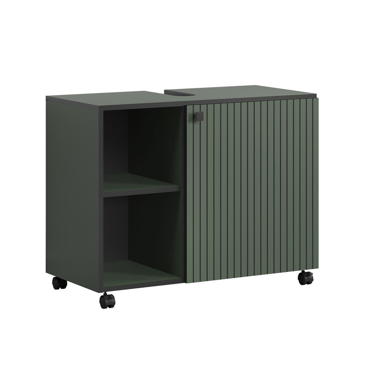 WASCHBECKENUNTERSCHRANK PureBliss Grün - Grün, Holzwerkstoff (80/64/42cm) - Trendteam