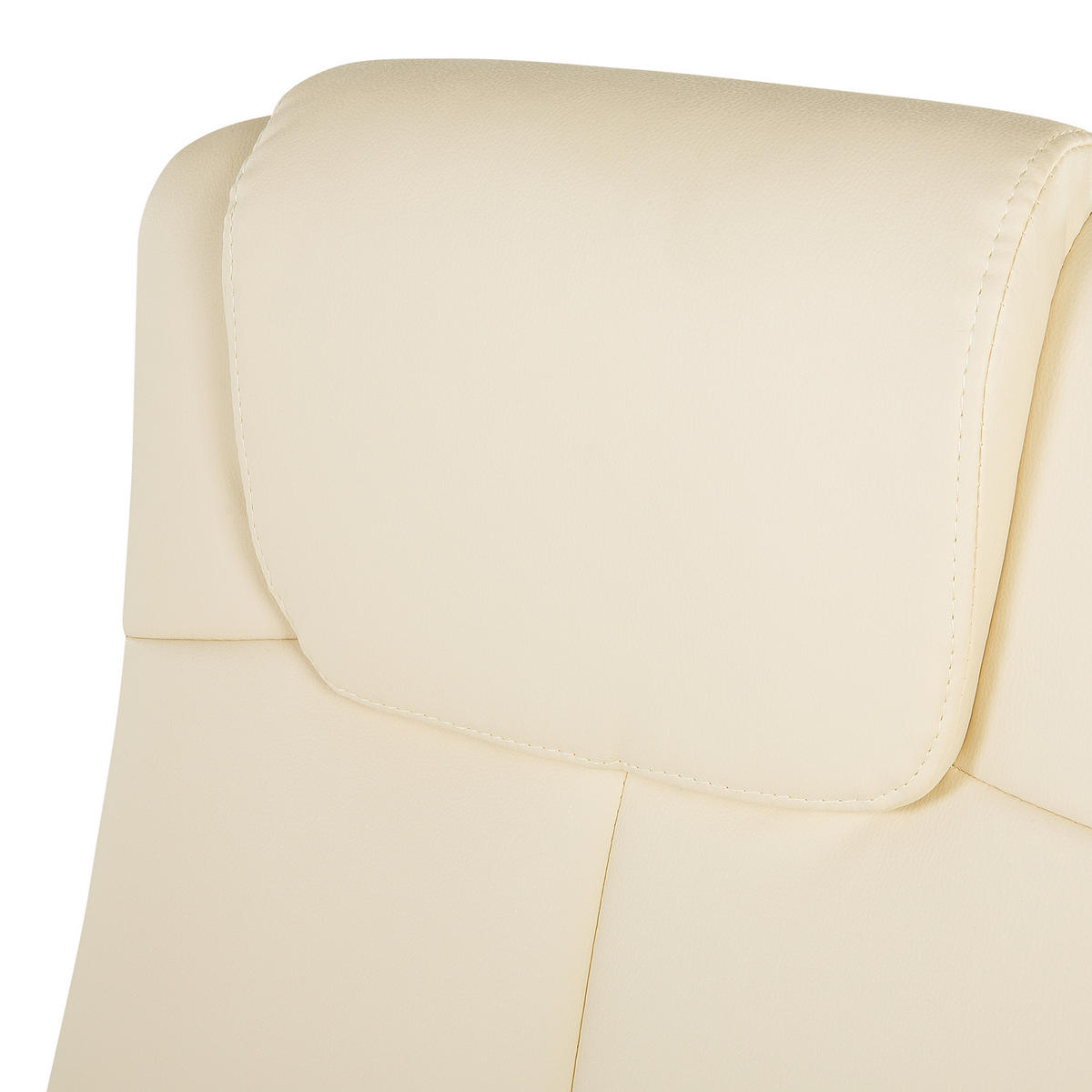 BÜROSTUHL Kunstleder Beige Winner - Beige, Textil (60/112/60cm) - Beliani