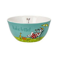 KÜNSTLERSCHALE Freundlieb -Ruhe Bitte!, Fine Bone China - Multicolor, Keramik (7cm) - Goebel