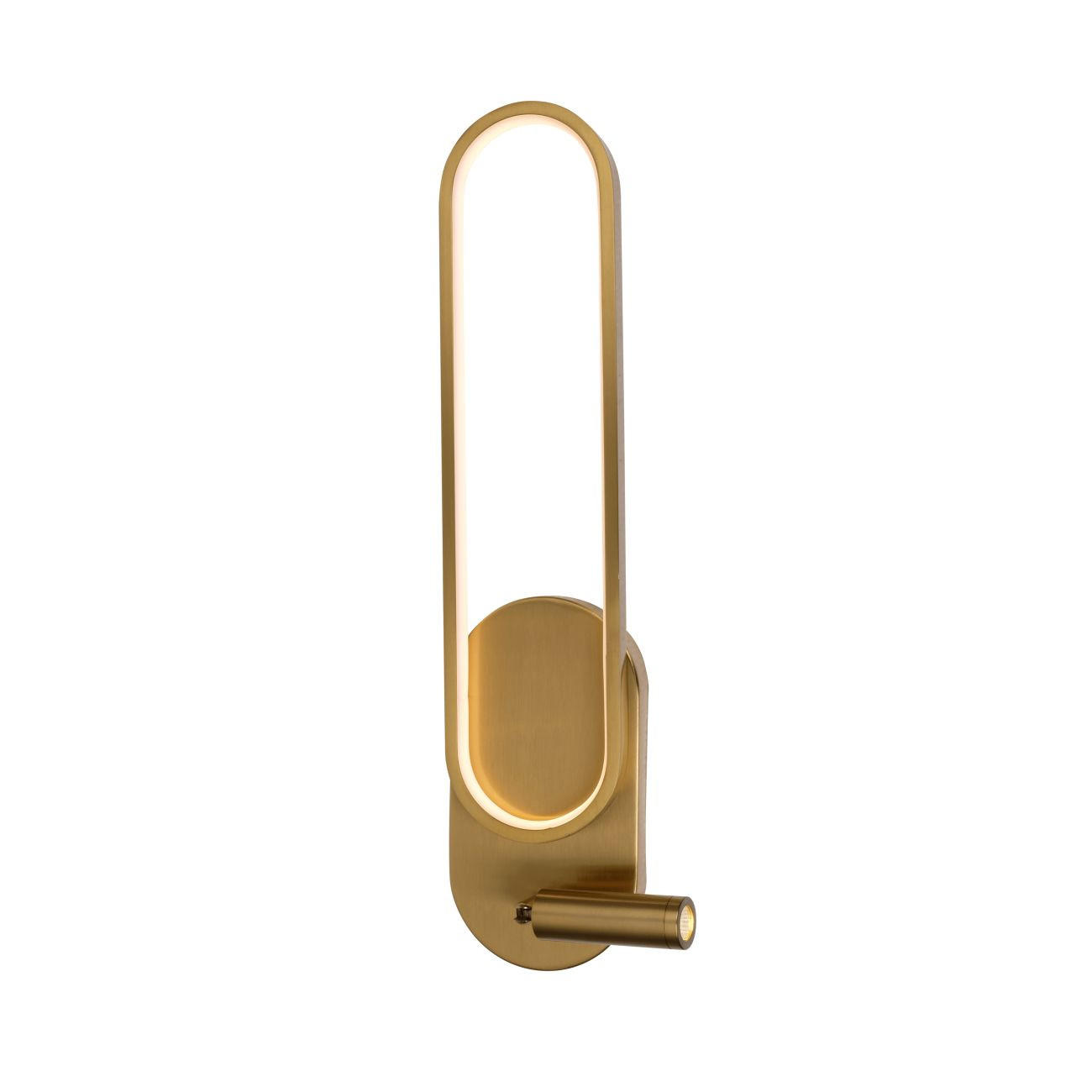 Kosilum Wandleuchte Gold 15x15x49 cm