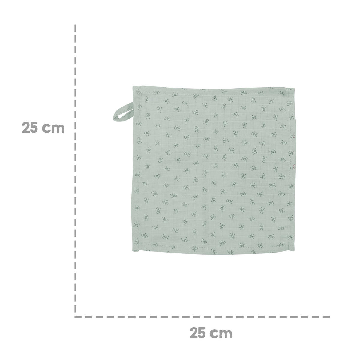 WASCHLAPPEN 5er-Set grün - Grün, Textil (25/25cm) - Roba