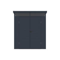 SCHREBERGARTENHAUS - 180 cm x 180 cm - plastik - anthrazitgrau Minaro - Anthrazit, Kunststoff (180/181/180cm) - Vente-Unique