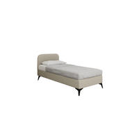 POLSTERBETT Mavilo 90 x 200 cm mit Bettkasten und Lattenrost, Taschenfederkernmatratze Pocket mit Kokosmatte - Beige - Beige, Holz (90/200cm) - Panda Möbel