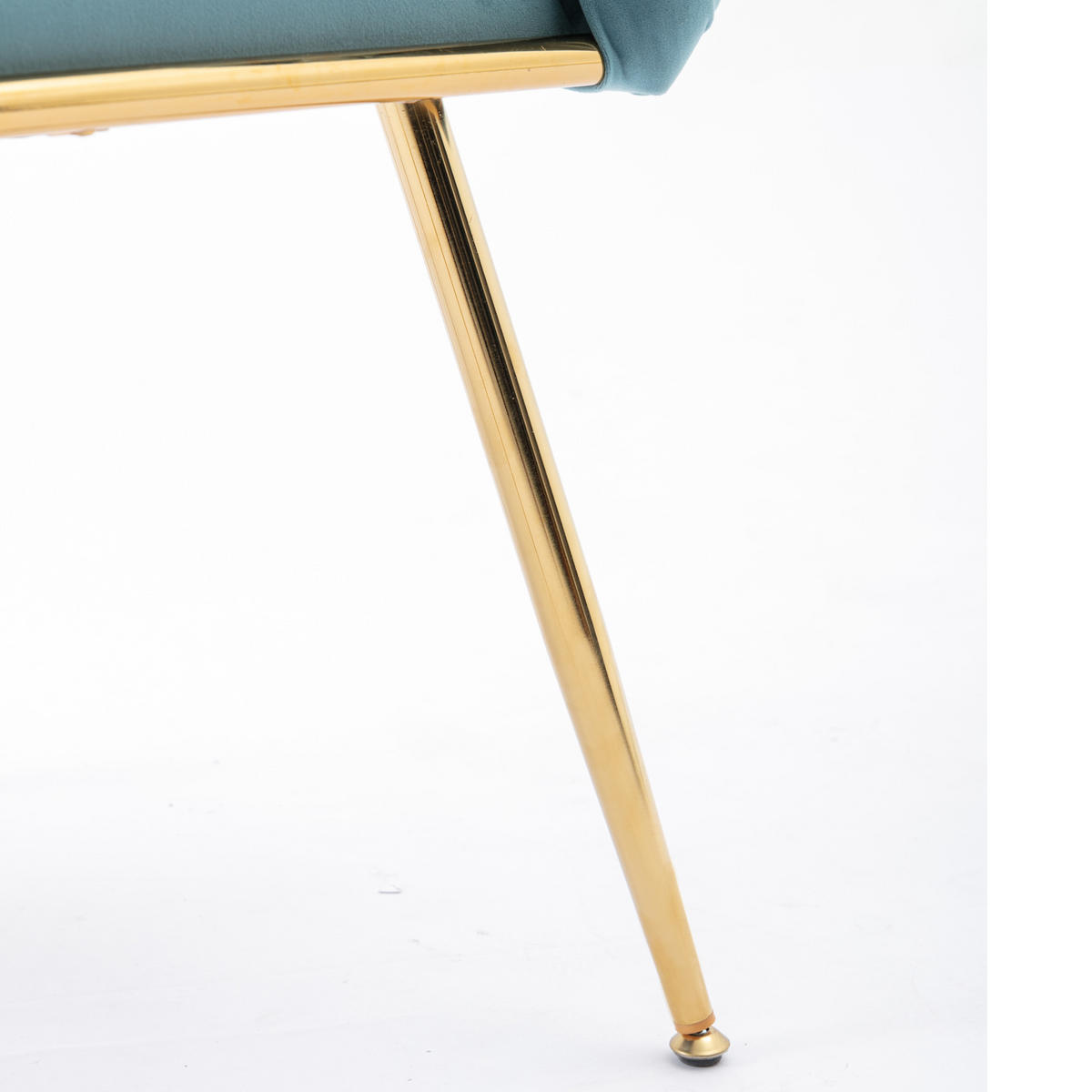 SESSEL Samt Blau mit Metallgestell für Schlafzimmer, Wohnzimmer, Esszimmer - Blau, Textil/Metall (73/75/56cm) - WISHDOR