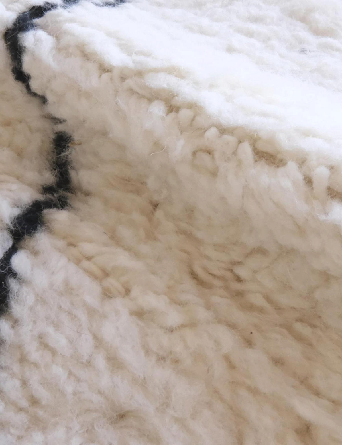 BERBERTEPPICH aus reiner Wolle 213x 295 cm - Weiß, Naturmaterialien (213/295cm) - AFK Living