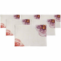 PLATZESETS Rose Garden rosa 49 x 32,5 cm 6er Set - Rosa, Textil (49/32.5/1cm) - Villeroy & Boch