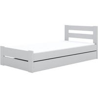 JUGENDBETT Emil 80/160 weiß mit Matratze - Weiß, Holzwerkstoff (80/160cm) - Beautysofa