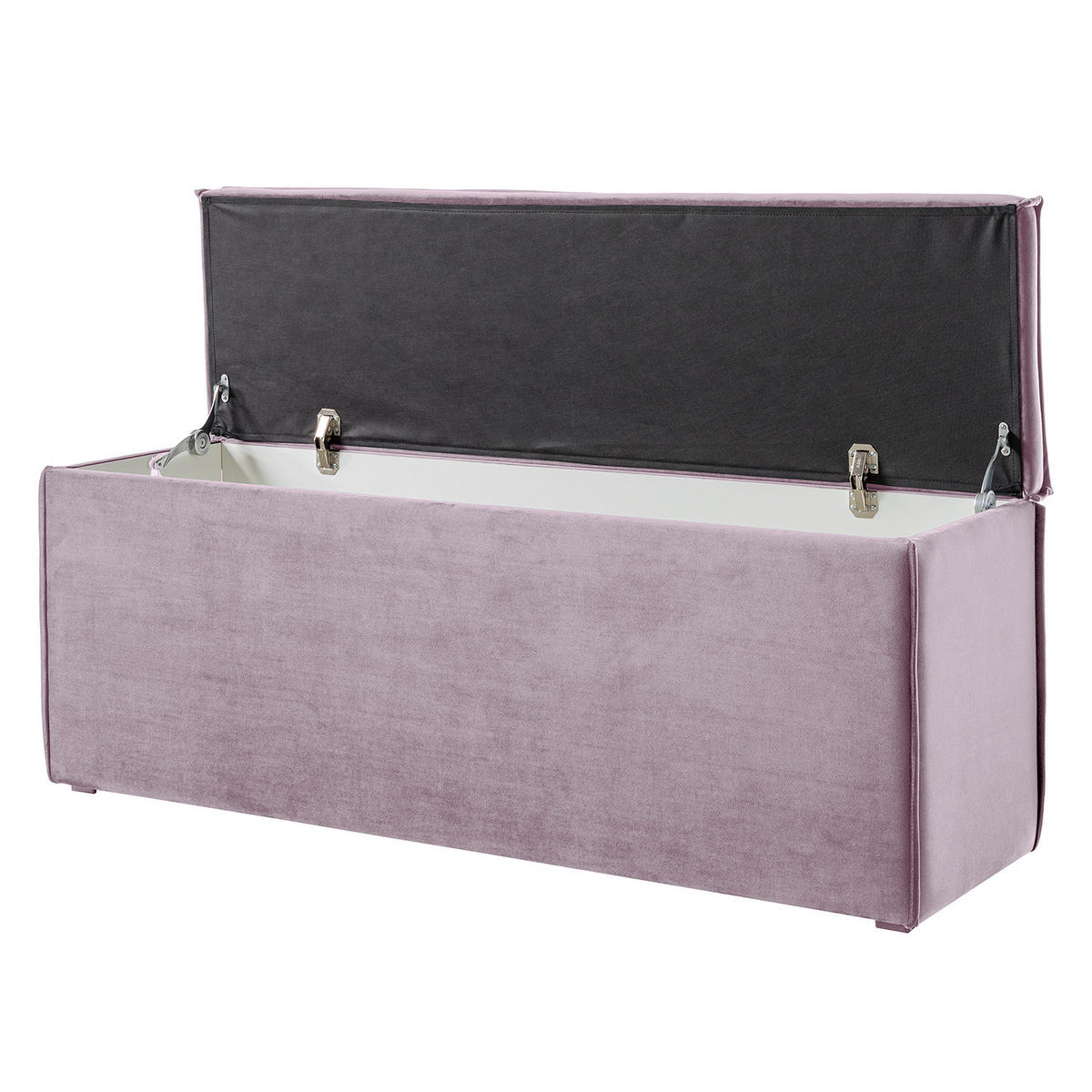 BETTTRUHE - Samt - Mauve, Kunststoff/Textil (140/51/40cm) - home24