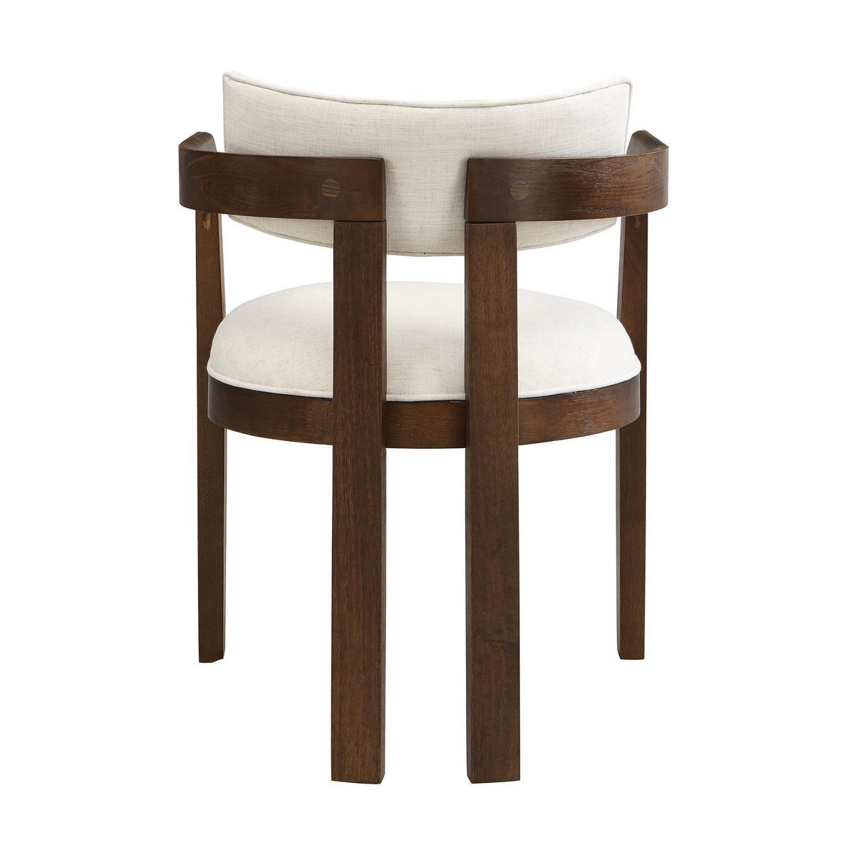ARMLEHNSTUHL 4 Stück in Leinenstoff, Walnussholzfarbe - Walnussfarben, Holz/Textil (60.5/78.5/57.5cm) - KOMHTOM