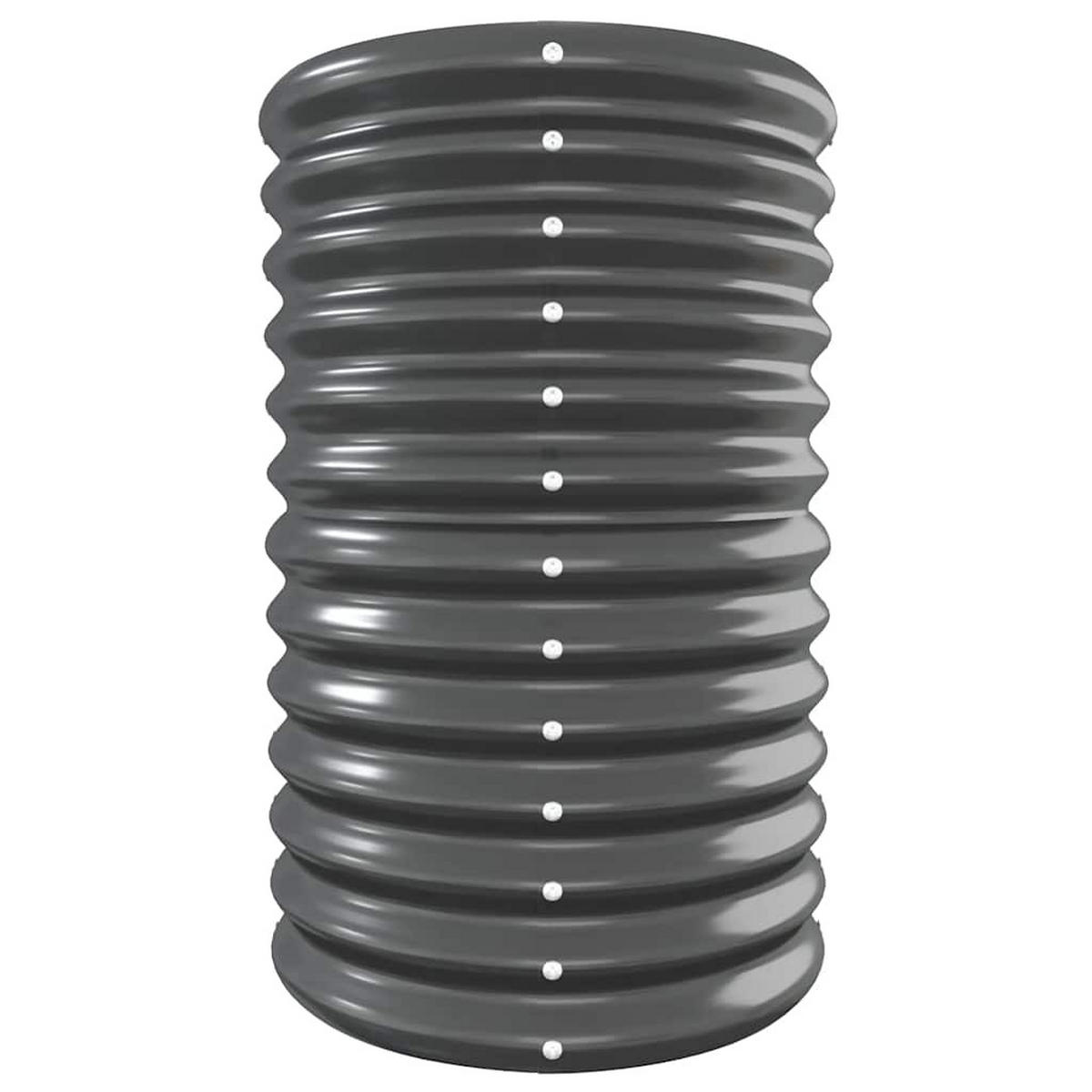HOCHBEET Verzinkter Stahl 332/40/68 Cm Anthrazit - Anthrazit, Metall (332/68/40cm) - vidaXL