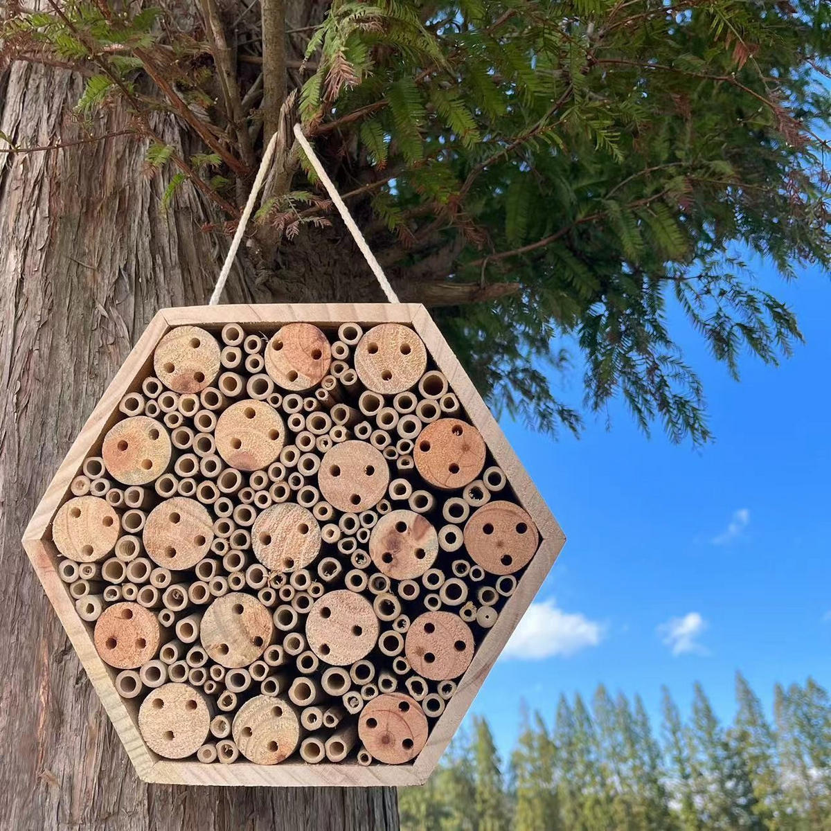 INSEKTENHOTEL 26/8/26 cm - Naturfarben, Holz (8/26/26cm) - Authentics