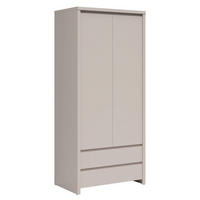 SCHRANK 2 Türen Soren Kaschmir - Beige, Holzwerkstoff (90/200.5/55.5cm) - Petits-meubles