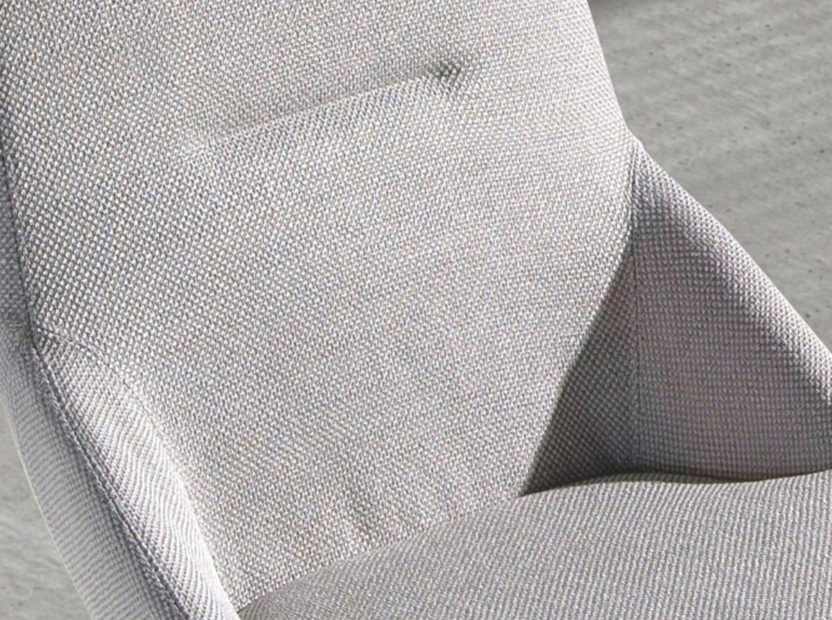 STUHL Hellgrauer Stoffstuhl 48/60/90 cm - Goldfarben/Hellgrau, Textil (48/90/60cm) - ANGEL CERDA