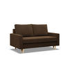 SOFA Blank braun 152/88/92 - Braun, Textil (152/88/92cm) - SIMKAM Furniture