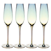 SEKTGLAS-SET 200 ml (4-tlg.) - Transparent, Glas (0.2L) - Intirilife