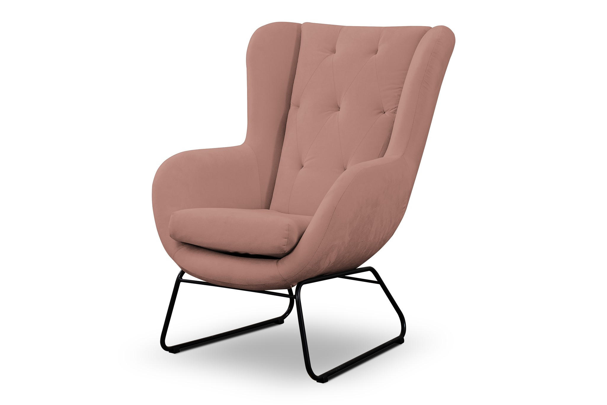 SESSEL Artemis In Kronos - Altrosa, Holzwerkstoff/Textil (80/105/100cm) - Fun Möbel