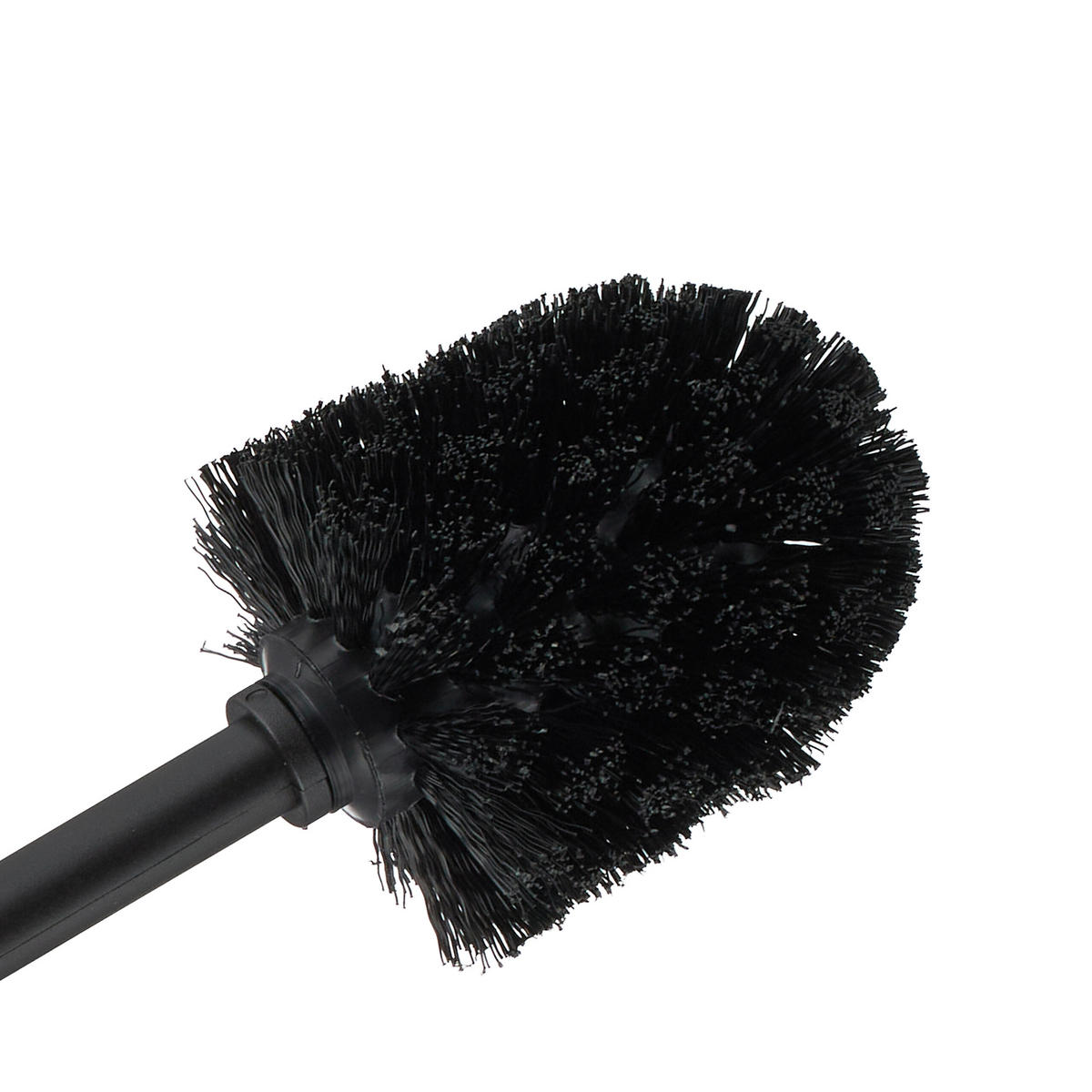 WC set - crna, metal/tekstil (26/65/17cm) - Relaxdays