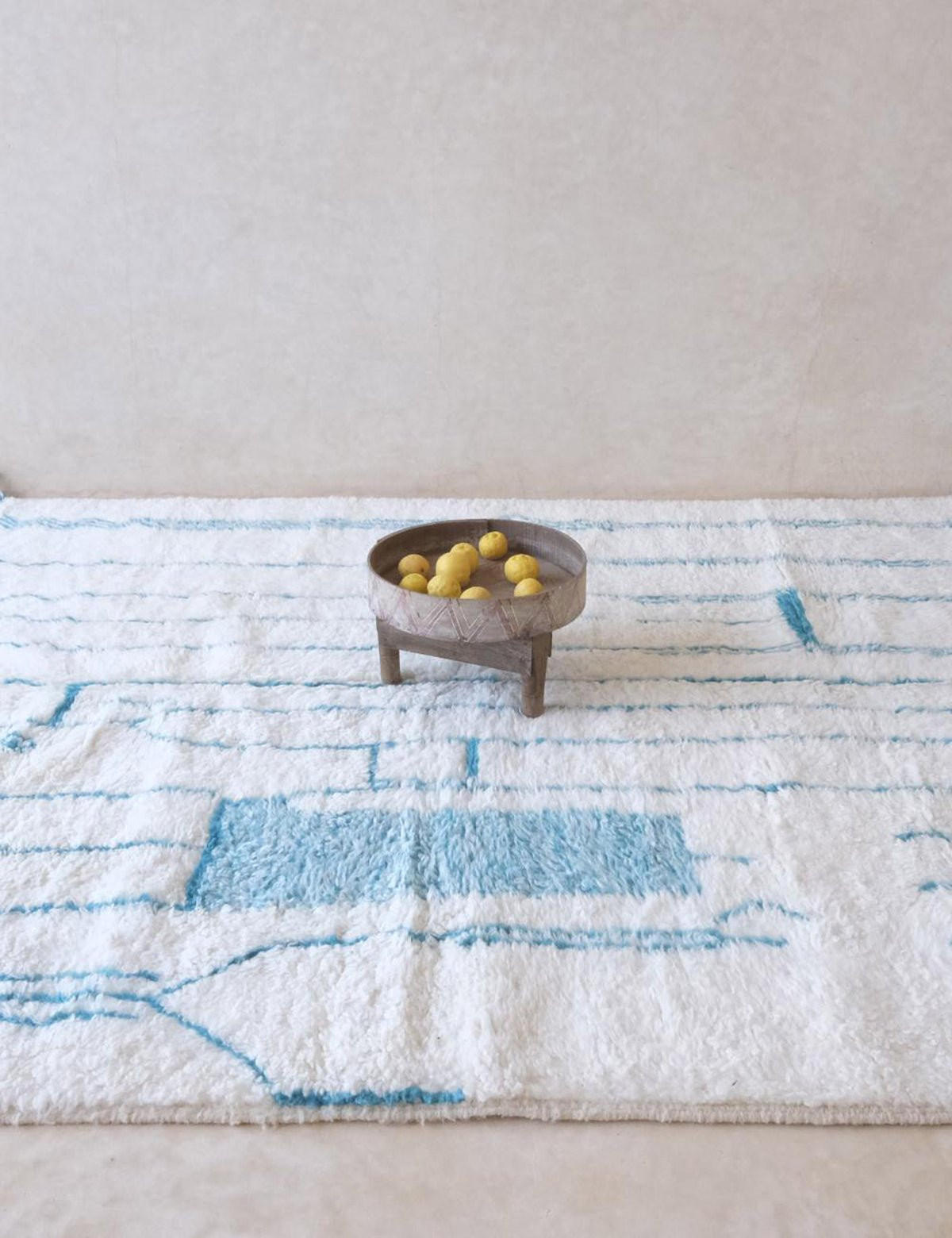 TEPPICH nordafrikanisch grafisch 214x 280 cm - Blau, Naturmaterialien (214/280cm) - AFK Living