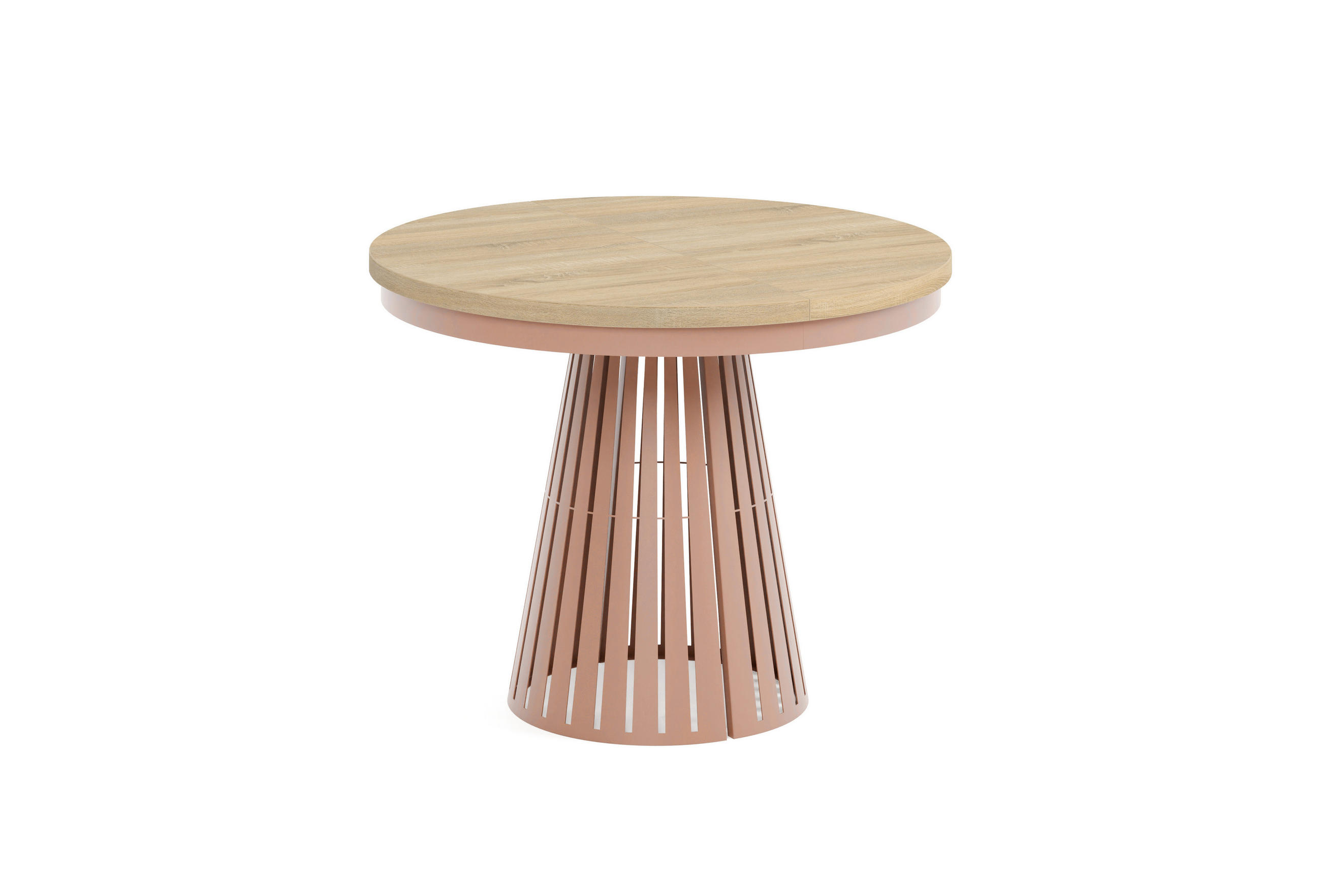 ESSTISCH Cone Bis - Kupferfarben/Sonoma Eiche, Holzwerkstoff/Metall (100/100/76cm) - Meblini