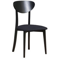 HOLZSTUHL Pomoni Schwarz - Schwarz, Holz/Textil (47/85/40cm) - Selsey