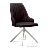 ESSZIMMERSTUHL (6er-Set) Dorrit 52x91x60 Edelstahl/Espresso - Edelstahlfarben/Dunkelbraun, Kunststoff (60/91/52cm) - 58aufmkessel
