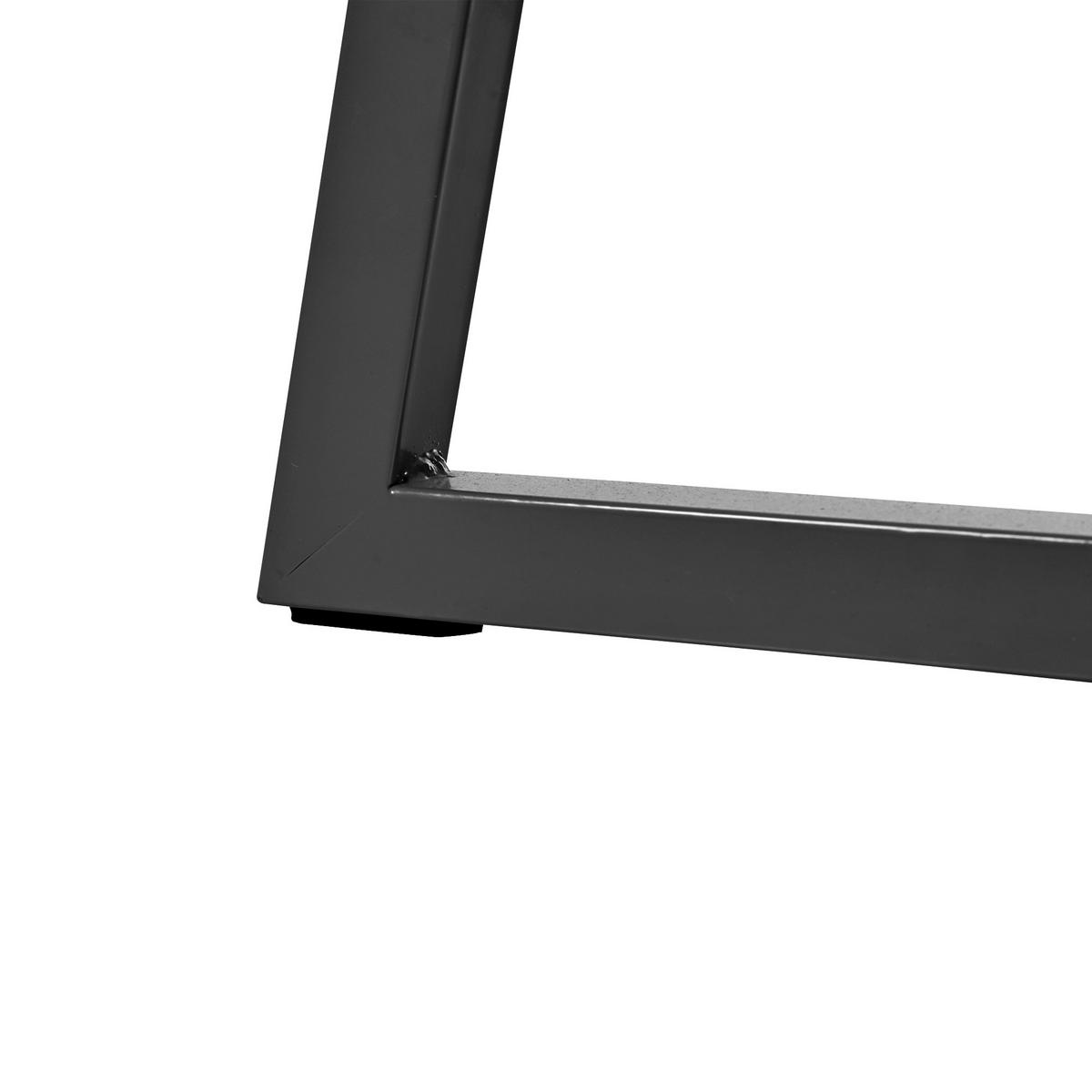 ESSTISCH Marmoroptik 80 cm DE-40103 Schwarz - Schwarz, Holzwerkstoff (80/80/75cm) - ComfortXL