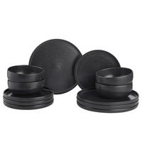 DINNER-SET (12-teilig) Casa Nova - Schwarz, Keramik (27/1/27cm) - Butlers