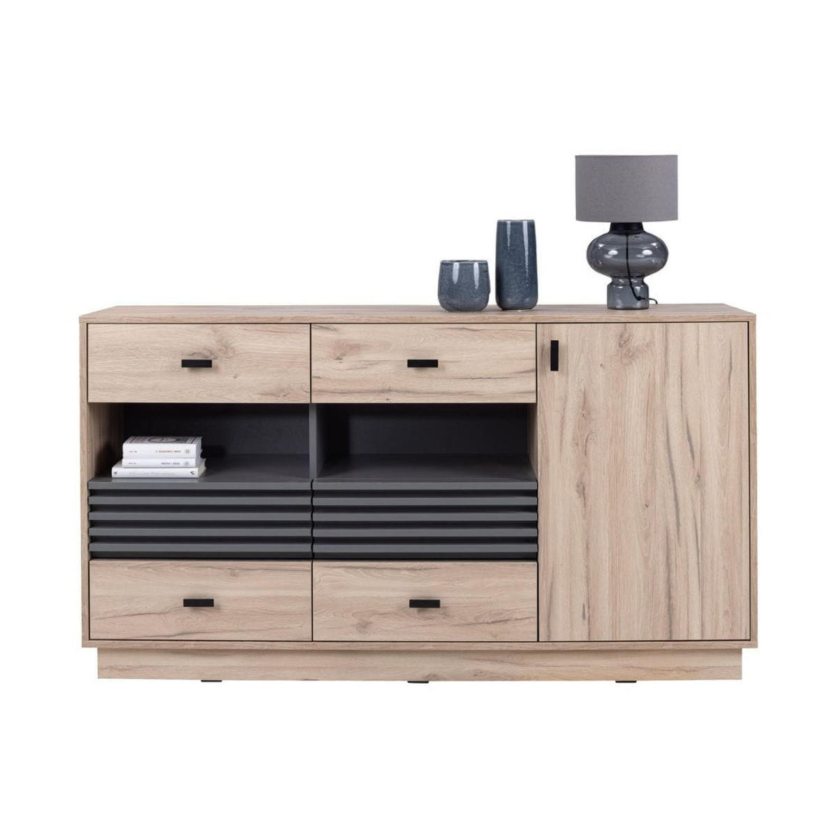 KOMMODE – 155 cm – ALLMO System – Sonoma Eiche - Sonoma Eiche, Holzwerkstoff (155/85/40cm) - hi-markt