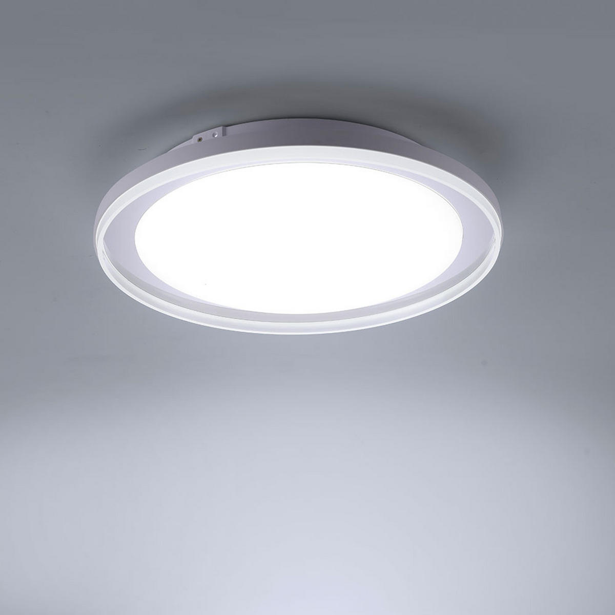 LED DECKENLEUCHTE LARS Weiß - Weiß, Metall (45/45/10cm)