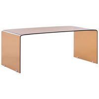 COUCHTISCH Braun Kendall - Braun, Glas (100/50/40cm) - Beliani