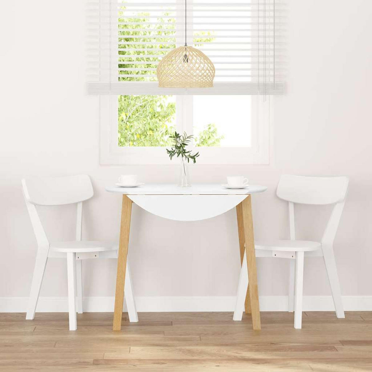 STUHL-SET 2 Stk Brenthain 47.5/79.5/53 cm - Weiß, Holz (47.5/79.5/53cm) - ZMH