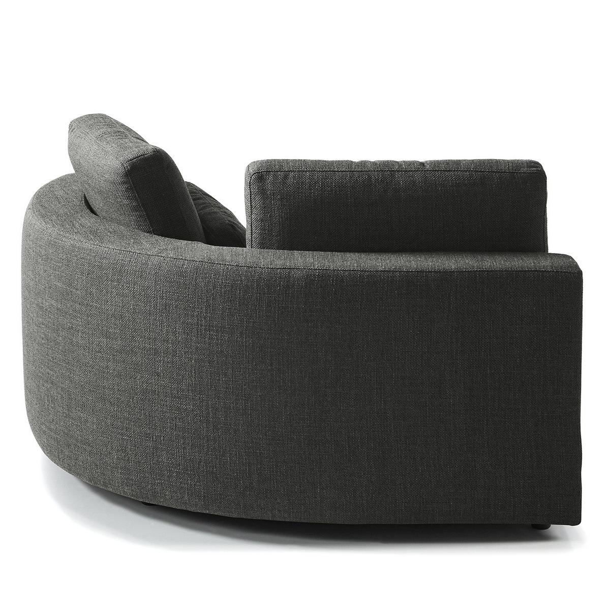 MODULLONGCHAIR - Grau, Textil (129/74/167cm) - home24