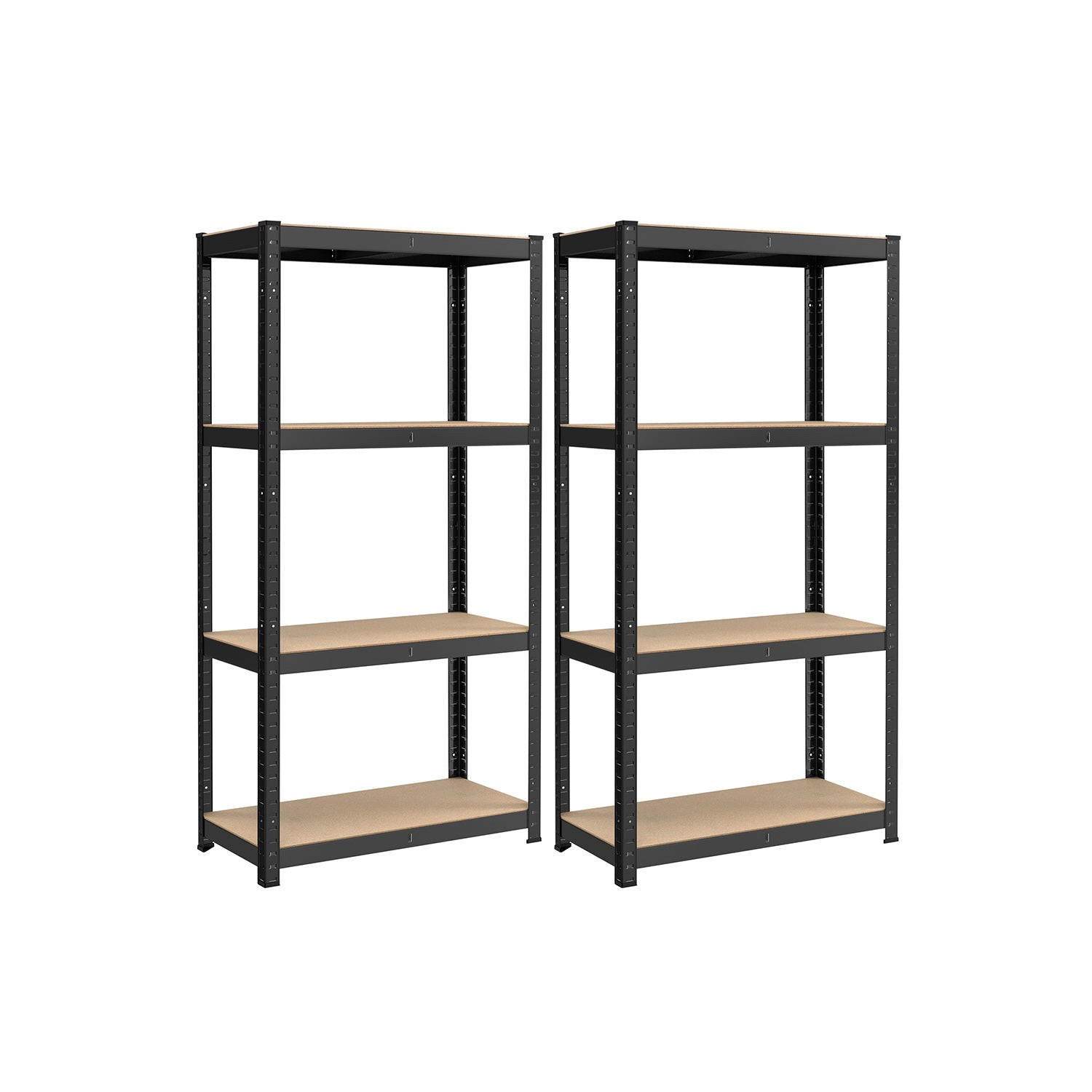 SCHWERLASTREGAL BISSAU - Schwarz, Holzwerkstoff (80/160/40cm) - Hansiro