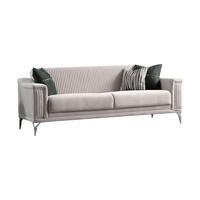 SOFA Versus 3-Sitzer Creme - Creme, Kunststoff/Textil (230/84/90cm)