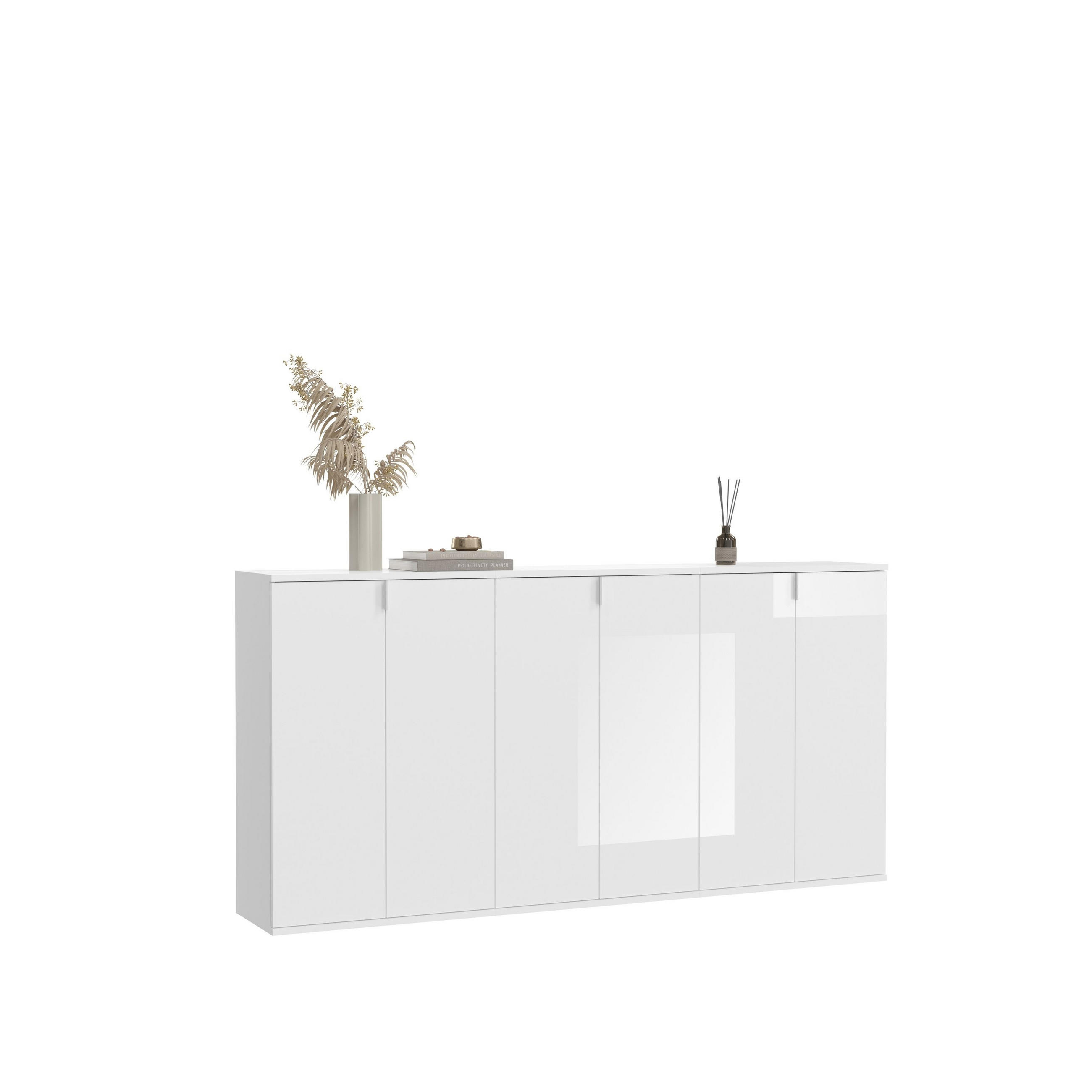 Homes & Jones Garderobe Weiß 183x99x34 cm