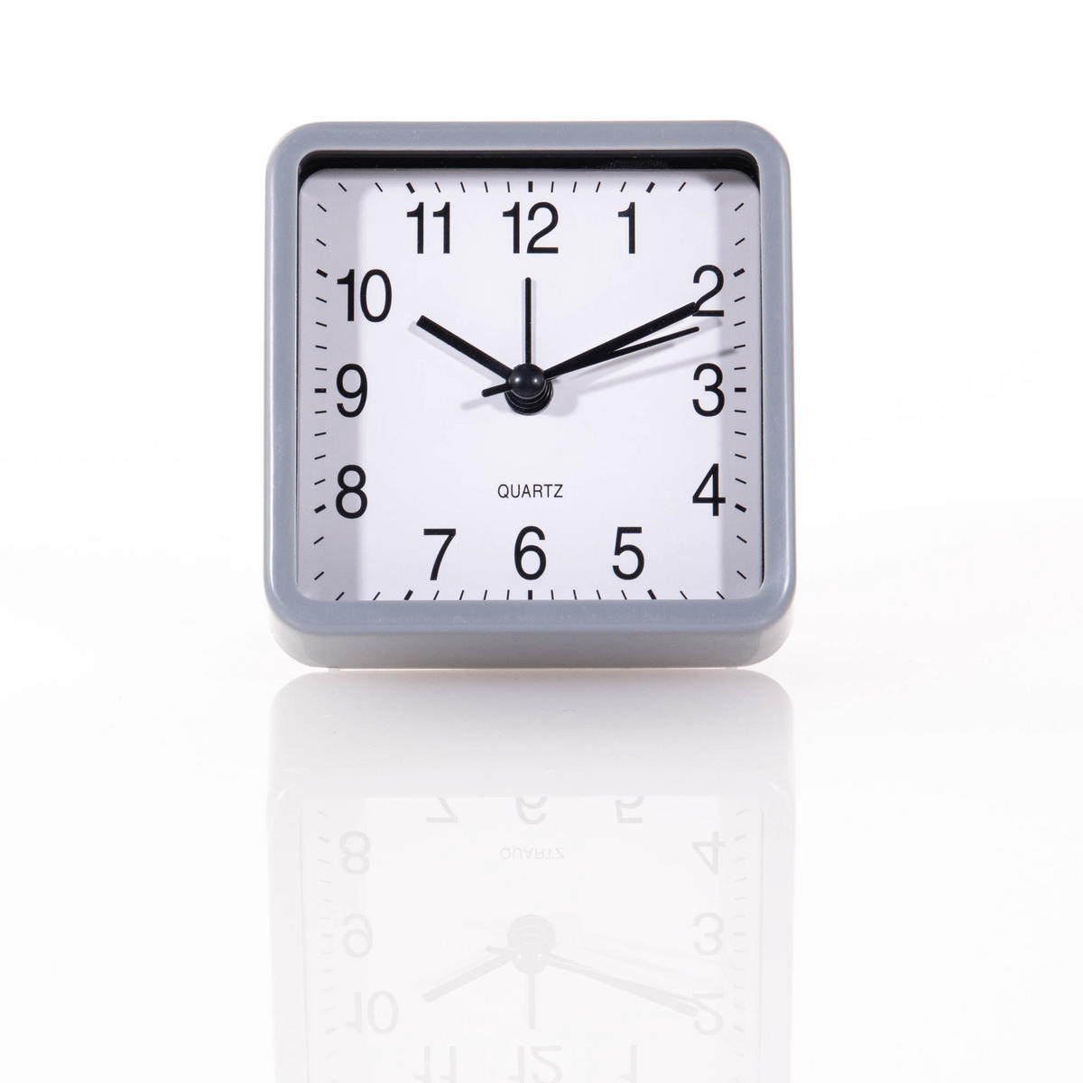TISCHUHR für Schlafzimmer 4/8/8 cm - Grau, Kunststoff (8/8/4cm) - Atmosphera Createur d´interieur