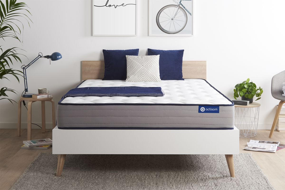 MATRATZE Actilatex form Latex und Memory-Schaum 160 x 195 cm h3 - Weiß, Textil (160/195cm) - ACTISOM