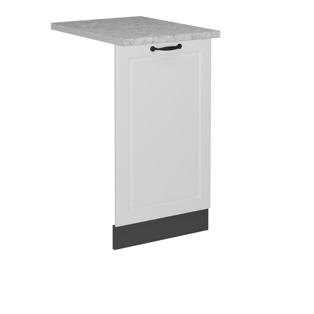 DISKMASKINENS FRONTPANEL R-Line Vitt hus på landet 45 cm , AP Marble Vit, Antracit 81.8/45/60 cm