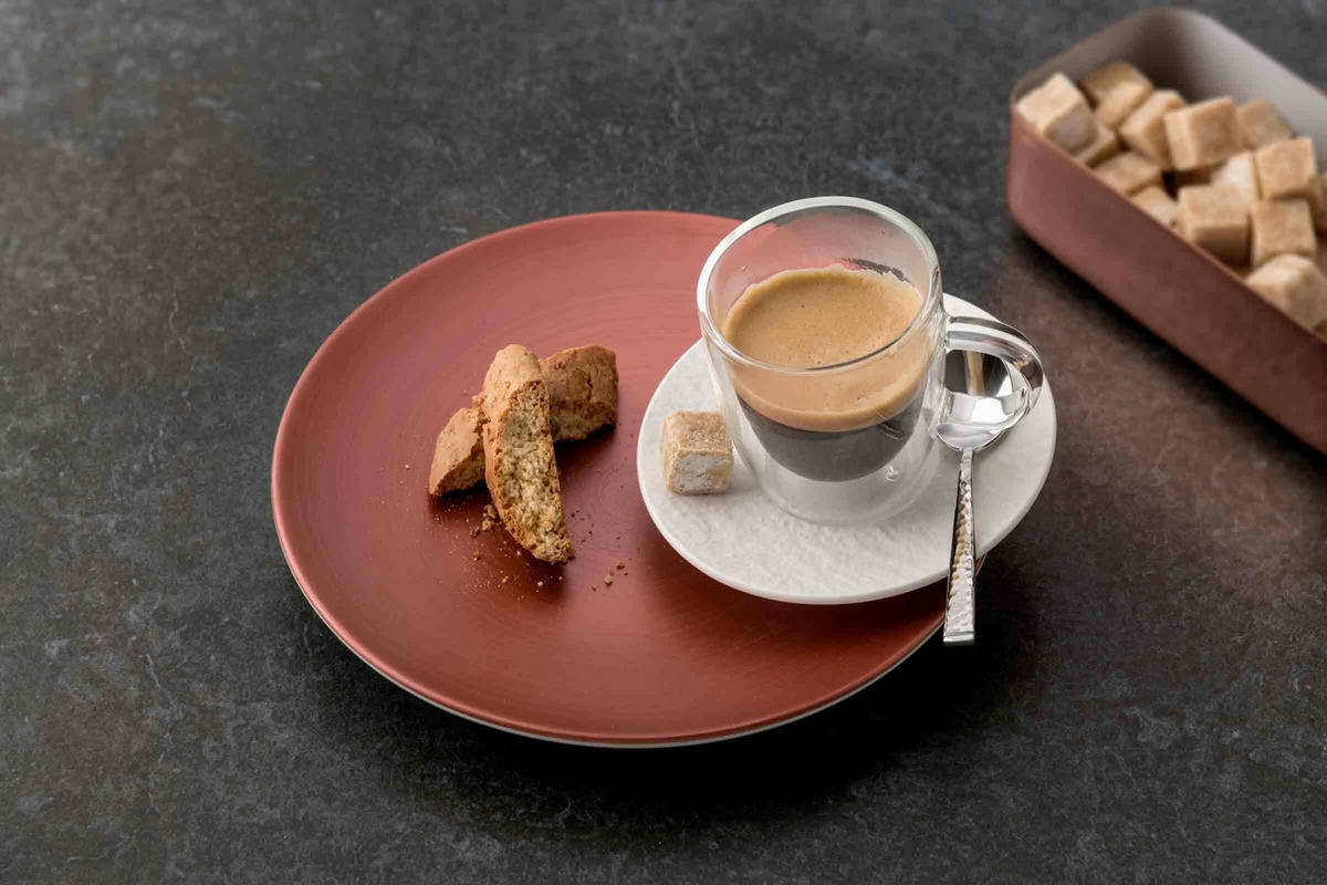 ESPRESSOGLÄSER MIT UNTERTASSEN Manufacture Rock weiß 60 ml 6er Set - Weiß, Kunststoff (0.06L) - Villeroy & Boch