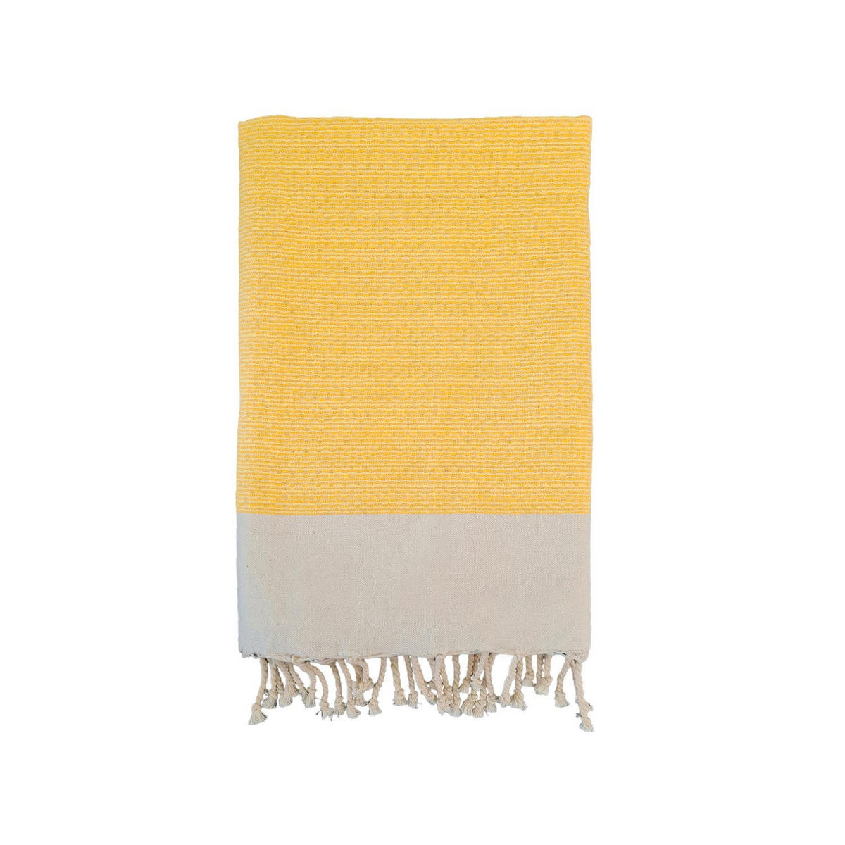 HAMAMTUCH Traditionelles Waffelgewebe Gelb 200x200 190g/m² - Athena Sonnenblume XL - Gelb, Textil (200/200cm) - LE COMPTOIR DE LA PLAGE
