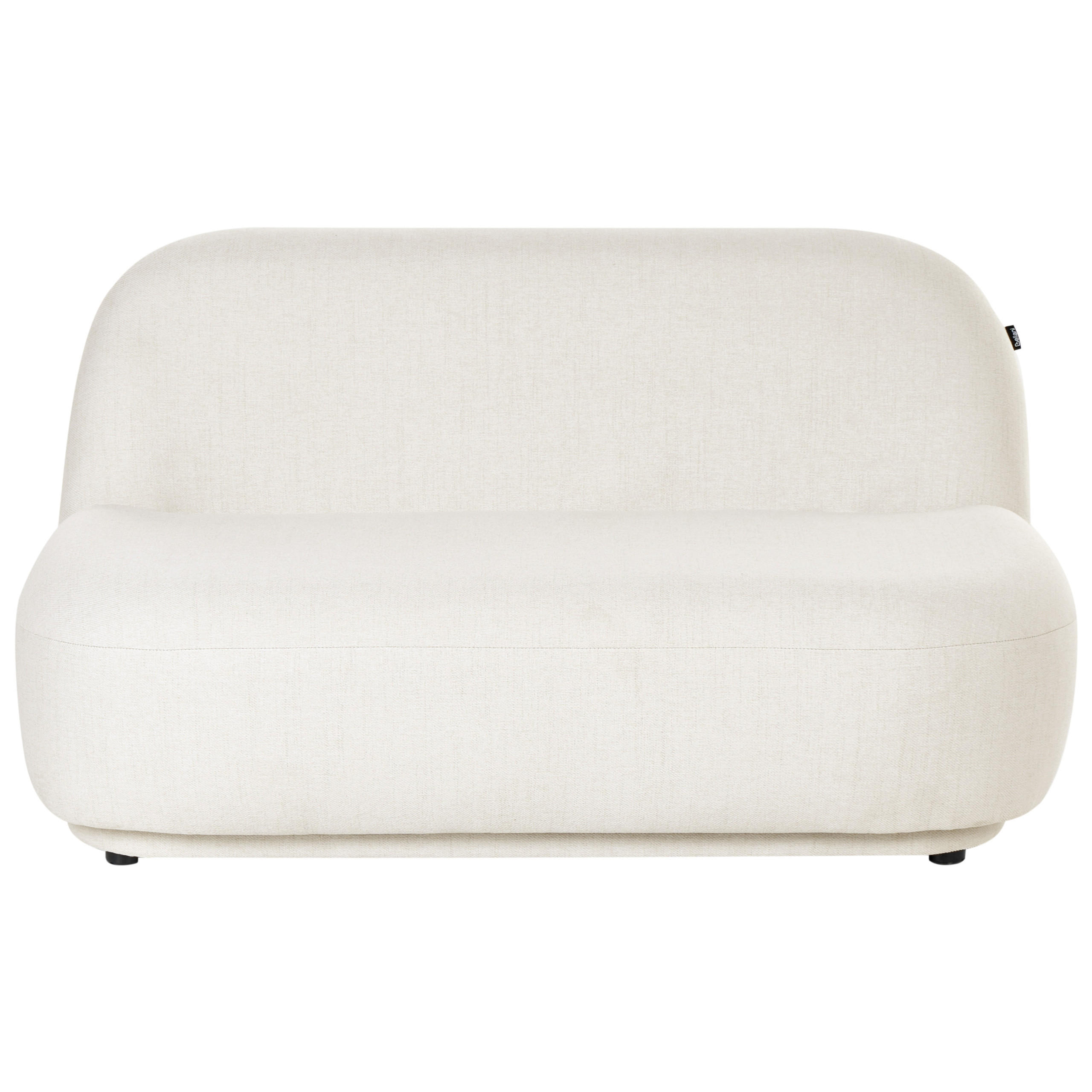 Beliani 2-Sitzer-Sofa Creme 138x74x80 cm