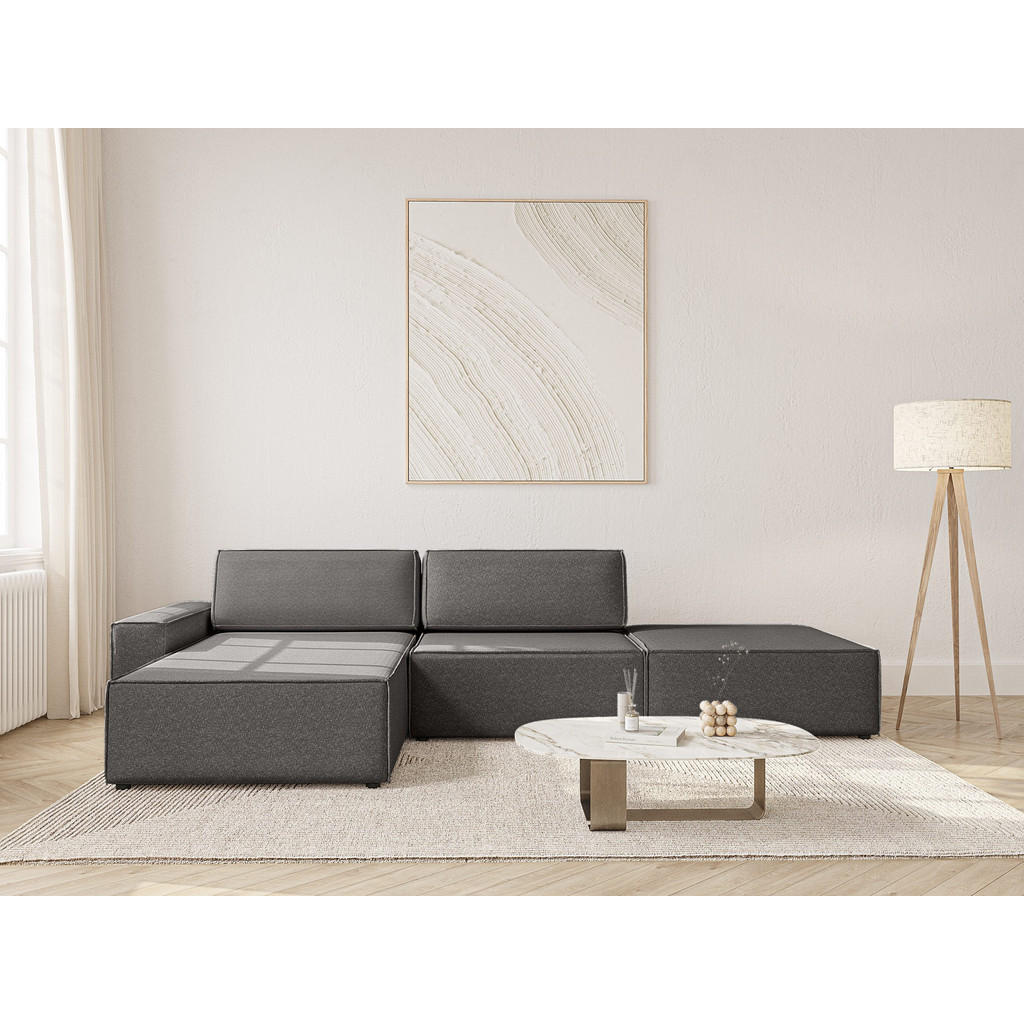 Thumbnail - Fedve Ecksofa, Graphit, Textil, L-Form,L-Form, 323x185 cm, Wohnzimmer, Sofas & Couches, Wohnlandschaften, Ecksofas