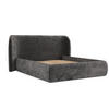 POLSTERBETT Bellano mit Stauraum 200/200 cm Stahl im Lotta Stoff - Schwarz/Graphitfarben, Holz/Holzwerkstoff (200/200cm) - AltaBeds