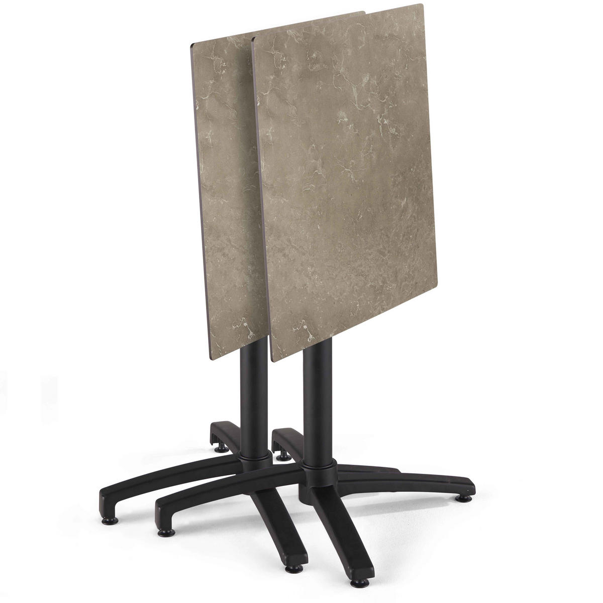 TERRASSENTISCH, Beige - Beige, Holzwerkstoff (70/70/72cm) - Oviala