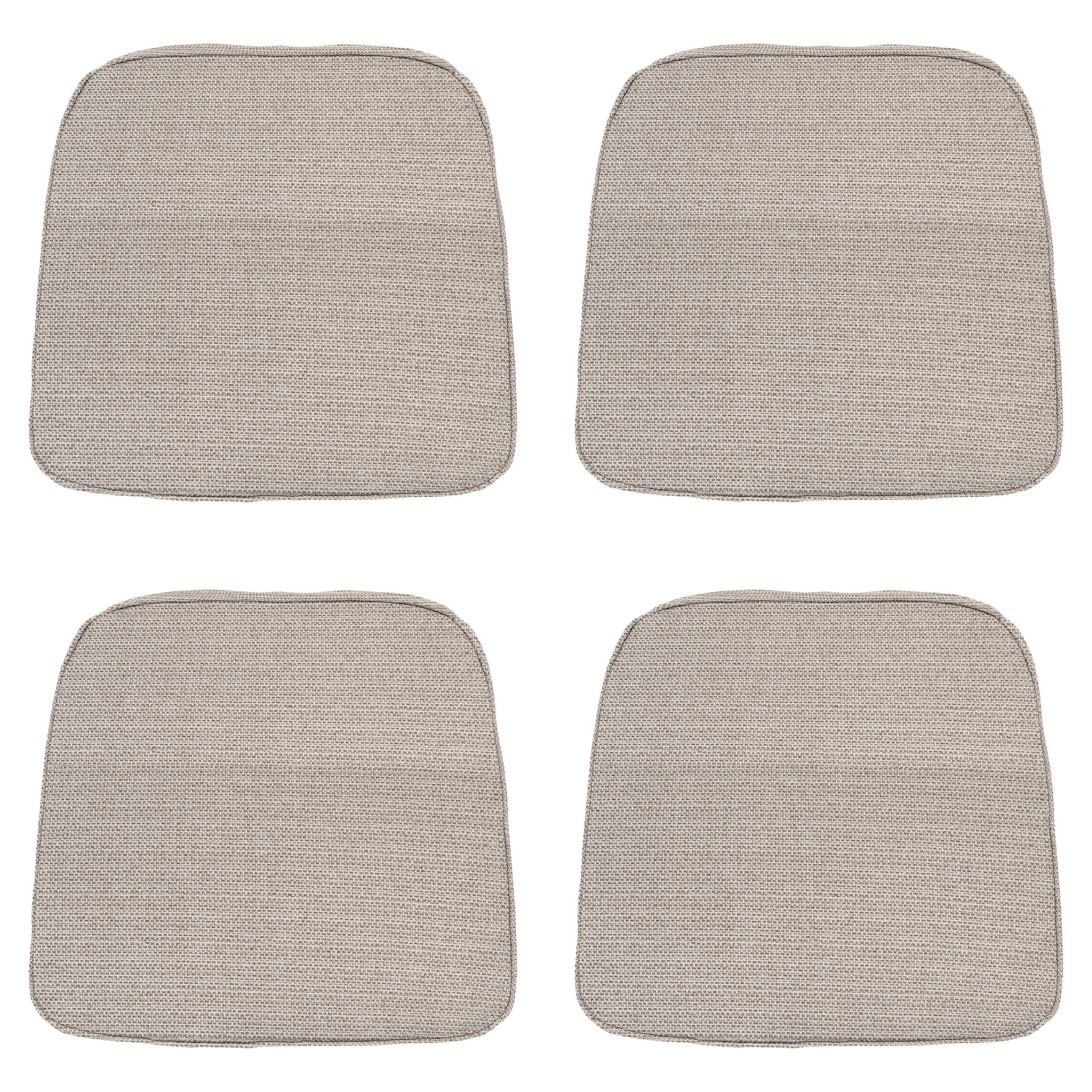 SITZKISSEN Richmond - Beige - 48/48/6 cm - 4er-Set - Beige, Textil (48/6/48cm) - Madison