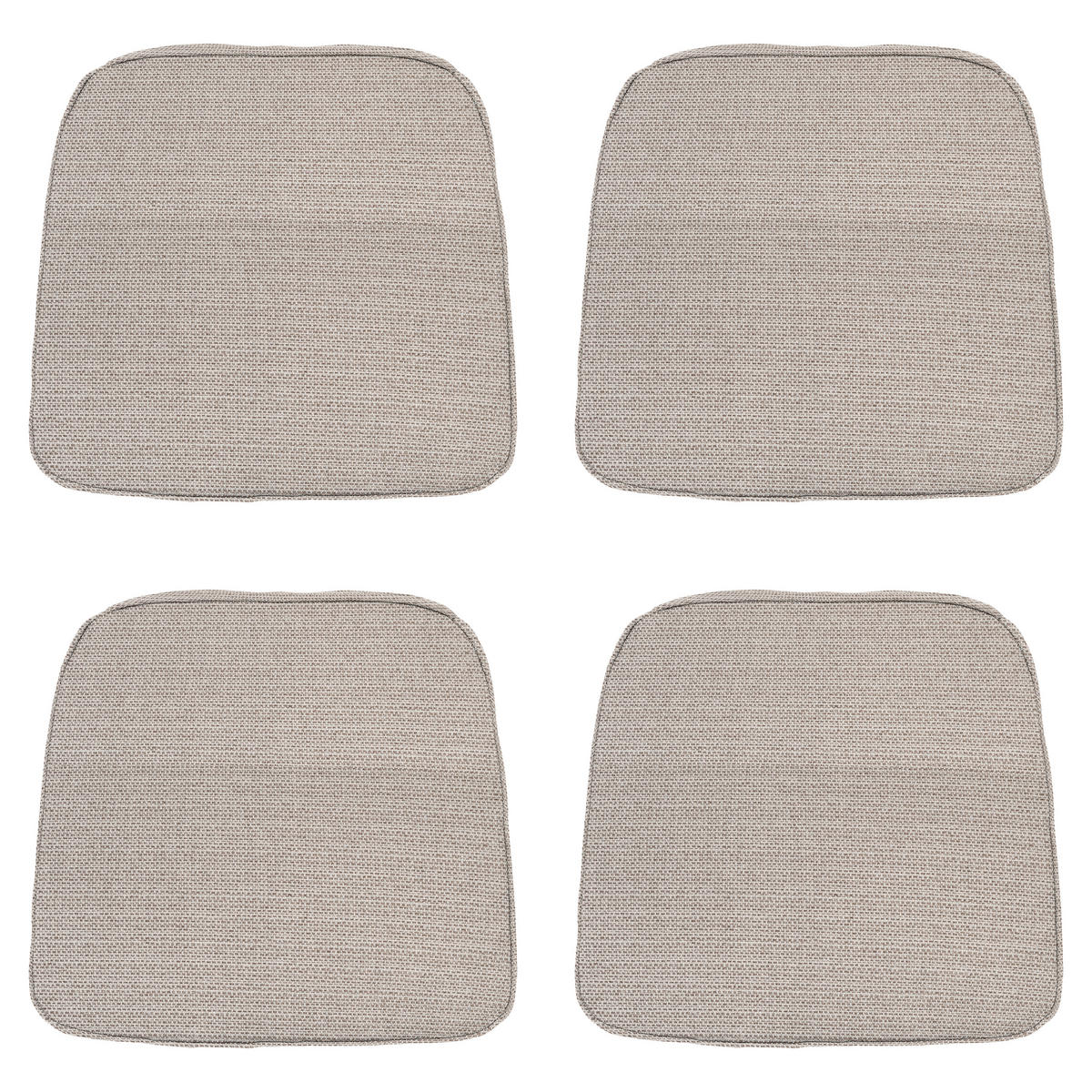 SITZKISSEN Richmond - Beige - 48/48/6 cm - 4er-Set - Beige, Textil (48/6/48cm) - Madison